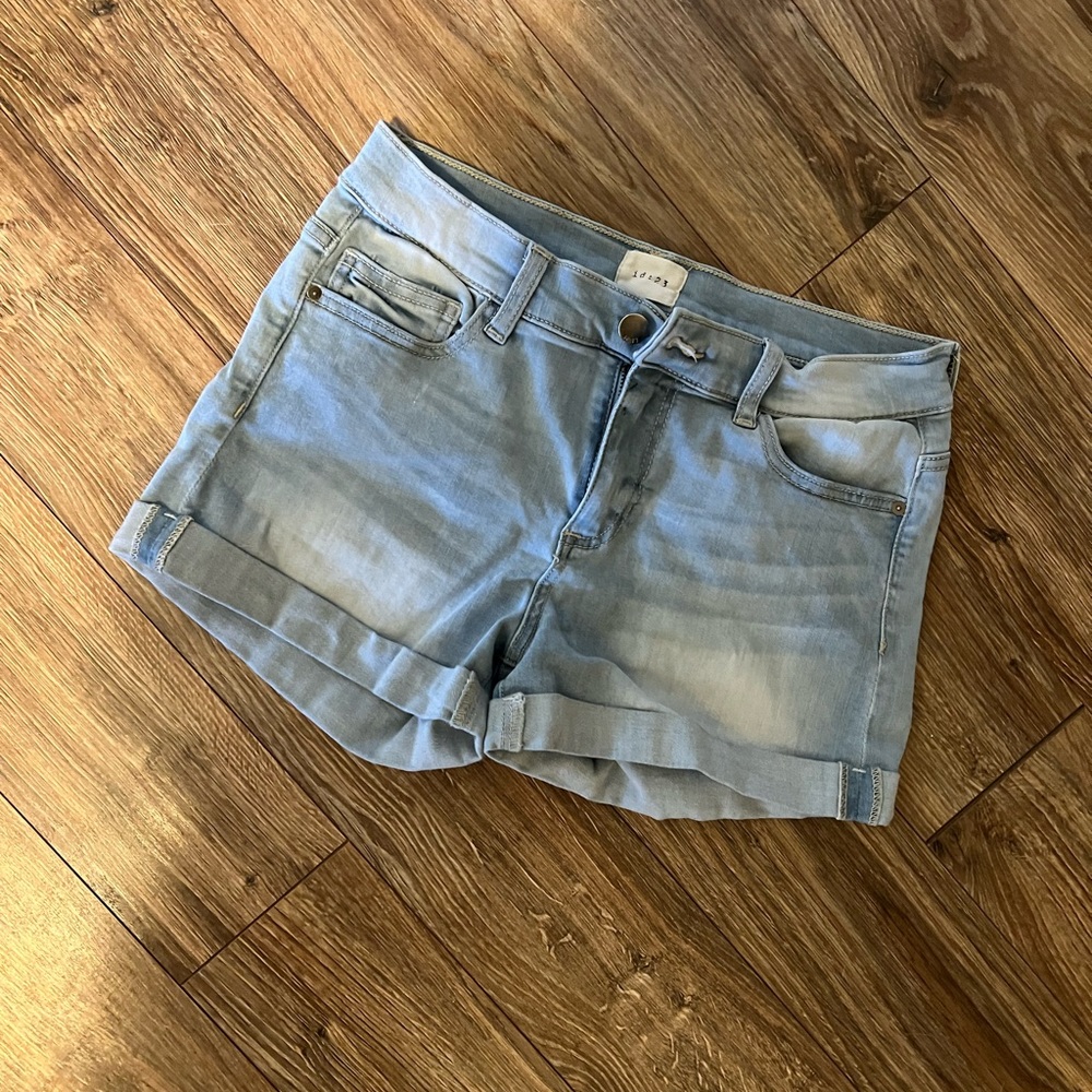 Light Denim Jean Shorts
